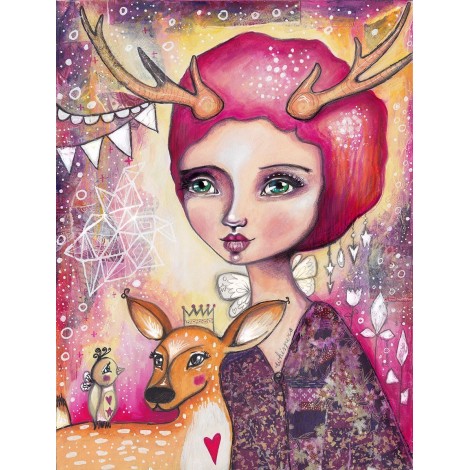 Willowing Arts Fawn Whispers Diamond Painting Kit