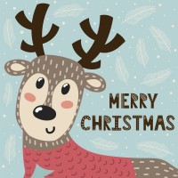 Cute Reindeer Christmas D...